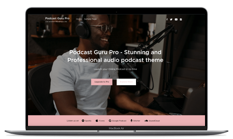 Podcast Guru WordPress Theme