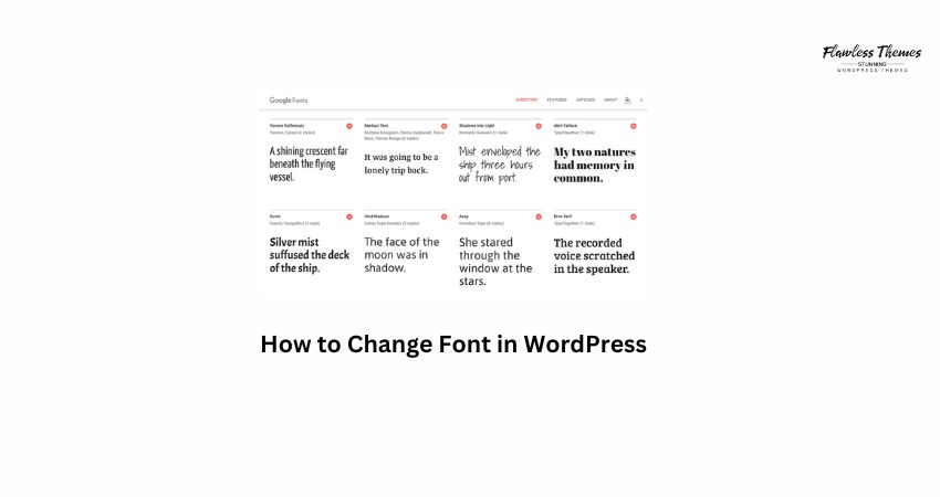 Change Font